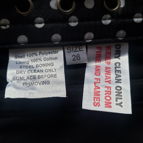 Polka Dot Steel Boned Corset - Picture 5 of 5